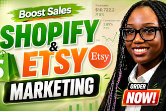 boost shopify sales, promote shopify store, etsy promotion, etsy sales