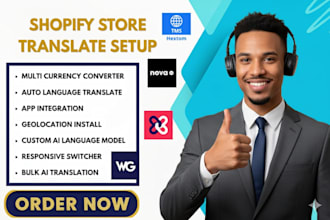 translate localize shopify wordpress wix store to french dutch german