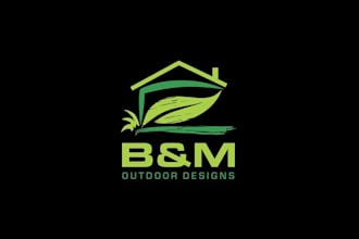 design outstanding landscaper lawn logo