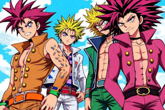 draw anything you want in jojo bizzare adventure style