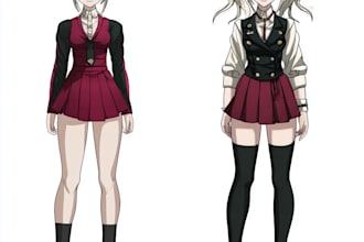 illustrate danganronpa inspired characters
