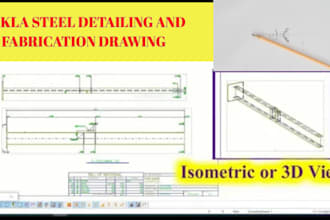 provide tekla steel detailing and fabrication drawing