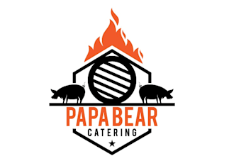 design good looking strange bear catering logo
