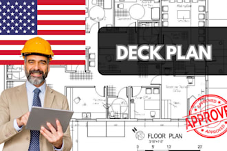 do renovation and home addition drawings, deck plans for city permit