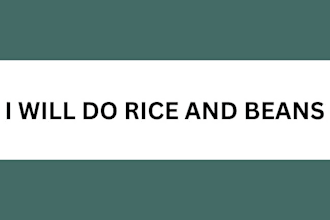 do consistency rice and beans