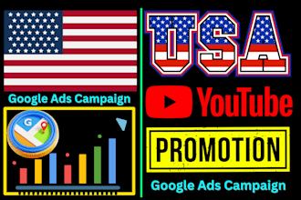do professional USA youtube video promotion with google ads