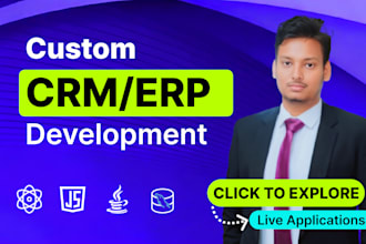 develop custom CRM web portal saas erp websites webapps