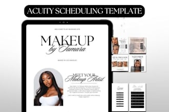 setup acuity, design custom acuity scheduling site with your brand, squarespace