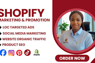 promote shopify store, boost shopify sales and traffic with shopify marketing