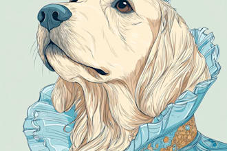 create  pet portrait illustration