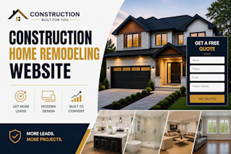 create construction website home remodeling website with lead generation