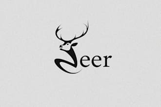 create a unique vintage animal logo design with hand drawn