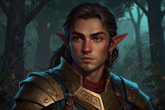 fantasy character art and unique fantasy character