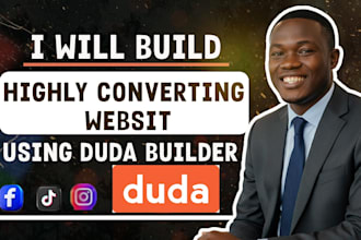 build and design your professional website using duda website builder