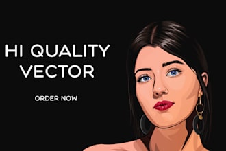 draw high quality vector portraits