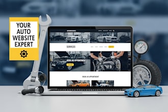 design a professional auto mechanic website, auto repair, or car service website