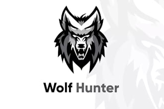 design mascot wolf or fox logo