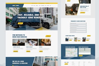 junk removal website junk removal leads cleaning hauling junk dumper website