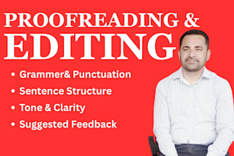 thoroughly grammar check, spell check, copyedit and proofread english text