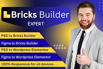 be your figma, psd to wordpress bricks builder website expert