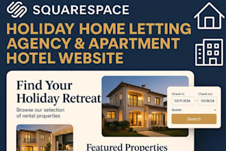 build squarespace holiday home letting agency squarespace apartment website