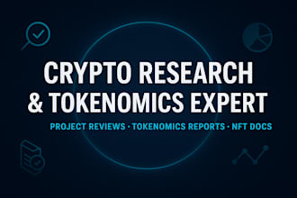 write crypto project review, tokenomics report, crypto research, nft contract