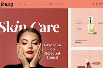skin care shopify store skin care website skin care dropshipping store skin care