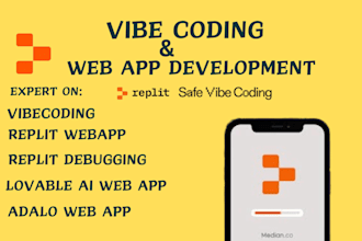 build replit ai agent lovable adalo web app with vibe coding, fix vibe code bugs