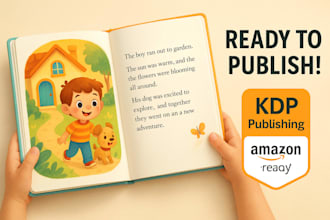 do children book formatting amazon kindle formatting children book layout design