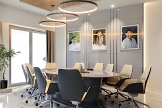 remodel 3d conference room, office design, cgi interior render, furniture layout