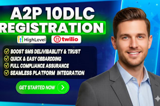 a2p 10dlc registration, gohighlevel a2p 10dlc approval, twilio a2p approval