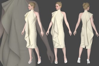 create realistic 3d clothing for your projects