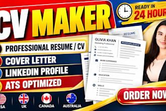 be your professional CV maker and ats resume writer