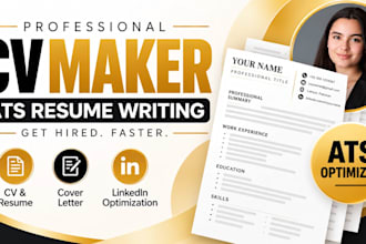 be your professional CV maker and ats resume writer