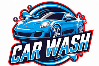 do auto detailing, automotive and car wash logo