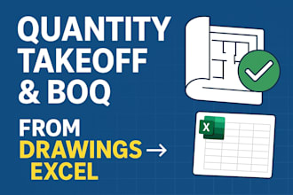 do quantity takeoff and boq from drawings