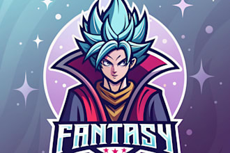 create logo designer anime, fantasy