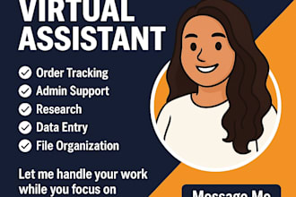 be your virtual assistant for data entry, tracking, and logistics support