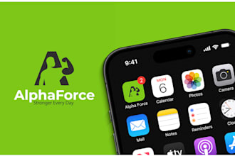 design minimalist app logo design with app icon