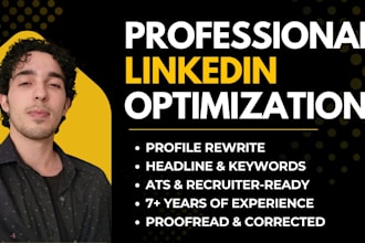 create, rewrite and optimize your linkedin profile