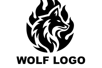 design animal, mascot  wolf logo