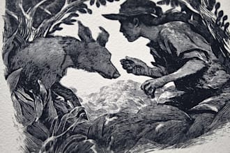 create a superior linocut illustration