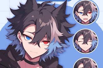 design a custom pngtuber avatar for veadotube  streaming