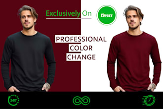 do color change, color correction and photoshop editing
