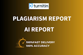 urgent deliver plagiarism and ai reports in 5 minutes