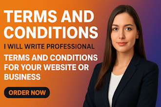 write professional terms and conditions for your website or business