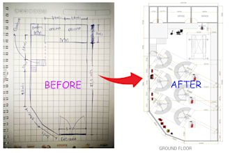 convert PDF, sketch, image to autocad dwg drawing
