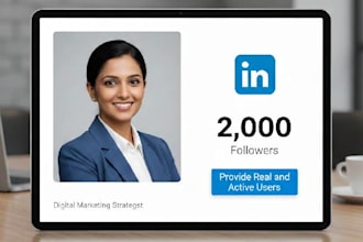 provide real and active linkedin followers