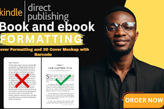 amazion KDP book design and formating, ebook paperback formating journal planner