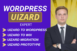 migrate claude to wordpress uizard template to squarespace wix webflow website